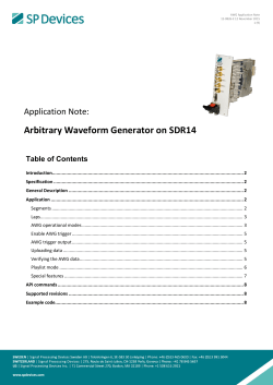 Arbitrary Waveform Generator on SDR14