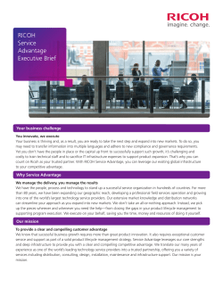 RICOH Service Advantage Executive Brief