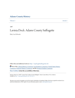 Lavinia Dock: Adams County Suffragette