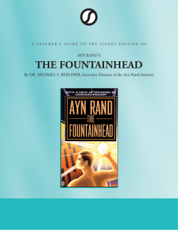 A Teacher`s Guide to The Fountainhead