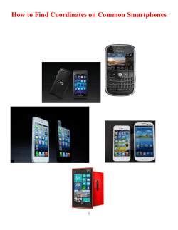 How to Find Coordinates on Common Smartphones