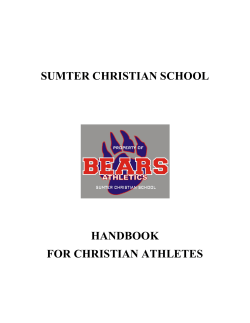 A Christian Philosophy of Athletics