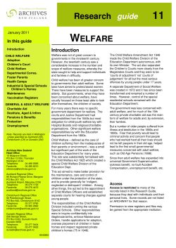 child welfare - Archives New Zealand
