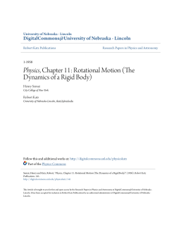 Physics, Chapter 11: Rotational Motion