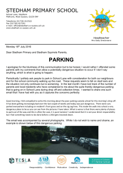 parking - Stedham Primary School