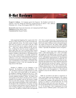 Untitled [Jobie Turner on On Campaign against Fort Duquesne: The