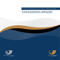 Ten years of enforcement by the South African competition authorities