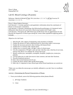 Lab 02: Blood Cytology (10 points)