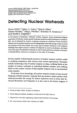 Detecting Nuclear Warheads