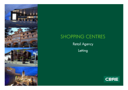 shopping centres