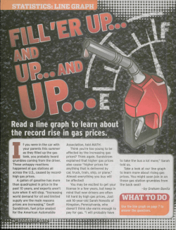Read a line graph to learn about the record rise in gas prices. &mdash;