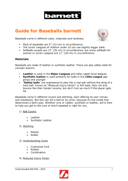 Guide for Baseballs barnett