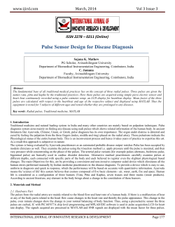 Pulse Sensor Design for Disease Diagnosis