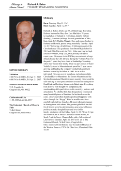 Richard A. Baker Guest Book - Stroud