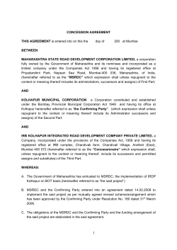 CONCESSION AGREEMENT