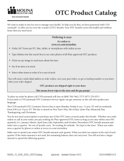 OTC Product Catalog