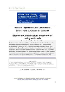 Electoral Commission - Houses of the Oireachtas