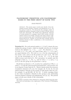 PALINDROMIC PRIMITIVES AND PALINDROMIC BASES IN THE
