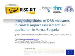 Integrating chains of DRR measures in coastal