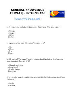 general knowledge trivia questions #66