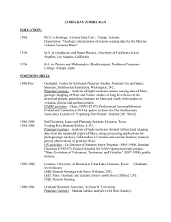 james ray zimbelman - National Air and Space Museum