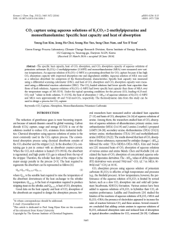 CO2 capture using aqueous solutions of K2CO3+2