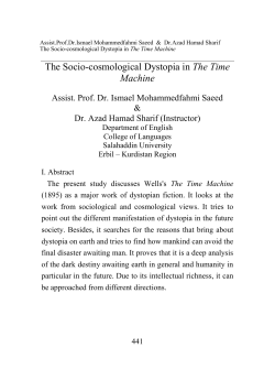 The Socio-cosmological Dystopia in The Time Machine