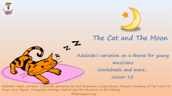 The Cat and The Moon - Toones Academic Music