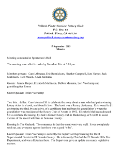 Minutes of meeting 17 Sept 2015 - Pollock Pines