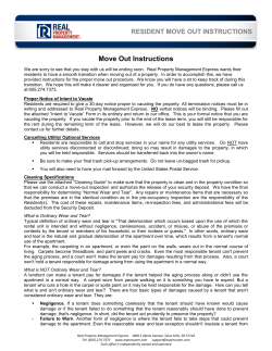 Move Out Instructions - Real Property Management Express