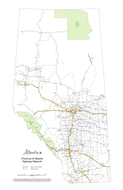 Provincial Network Map - Alberta Transportation