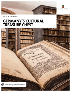 Saxony-Anhalt. Germany`s Cultural Treasure Chest
