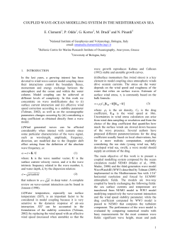 Coupled wave-ocean modelling system in the Mediterranean Sea