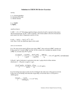Solutions to Review Sample Exercises
