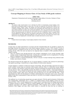 Concept Mapping in Science Class