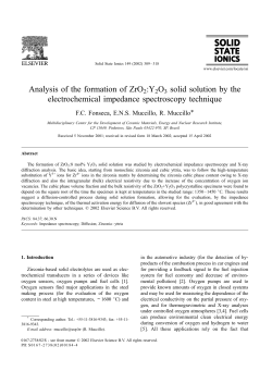 Analysis of the formation of ZrO2:Y2O3 solid solution by the