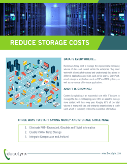 reduce storage costs