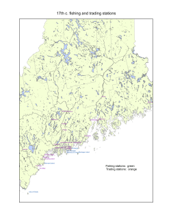 17th c. fishing and trading stations