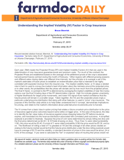 Understanding the Implied Volatility (IV) Factor in Crop Insurance