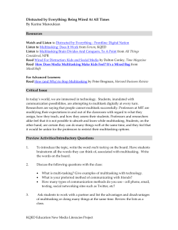 Distracted by Everything - Being Wired at All Times