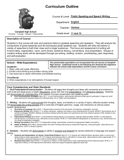 Public Speaking - Litchfield School District