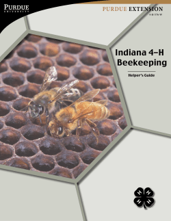 Indiana 4-H Beekeeping - Purdue Extension