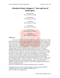 KMart Bankruptcy Case