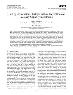 Guilt by Association: Strategic Failure Prevention