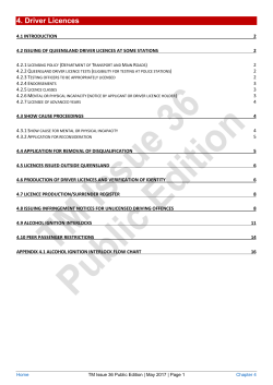 Driver Licences - Queensland Police