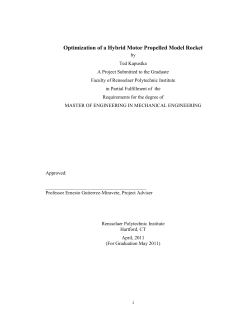 Optimization of a Hybrid Motor Propelled Model Rocket