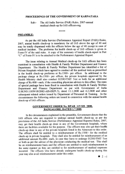 Sub:- The All India Service (PAR) Rules, 2007