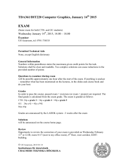 tenta-wed January 14th 2015 - Chalmers tekniska högskola