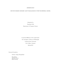 Beyond shared memory loop parallelism in the polyhedral
