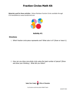 Fraction Circles Math Kit
